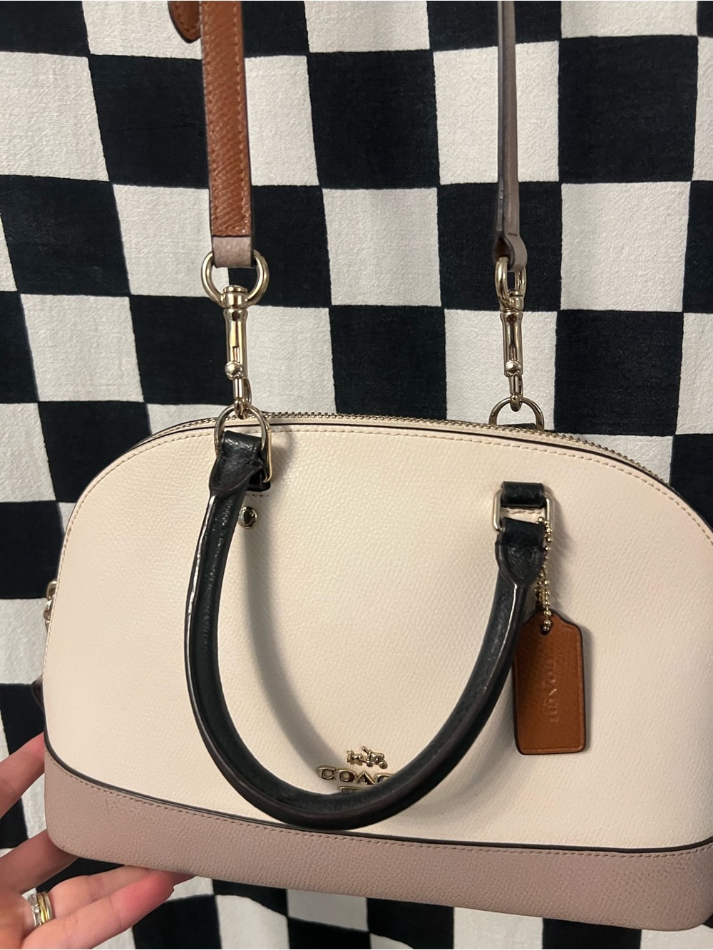 Coach Multicolor Leather Mini Sierra Satchel